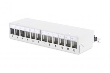 Modulares Desktop Patch Panel, geschirmt, 12-Port 
