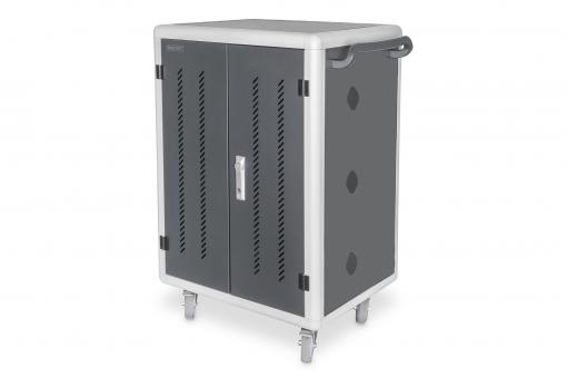 Mobiler Ladeschrank für 30 Notebooks / Tablets bis 15,6 Zoll, Datensynchronisation, UV-C, USB-A 